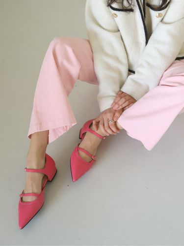 Two-Strap Mary Jane Shoes 2cm_Magenta Pink - LOVEDEWY - Modalova