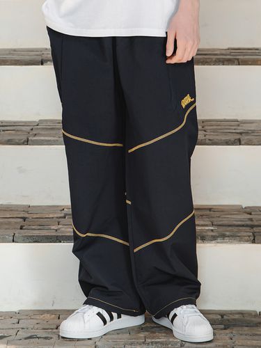 Over Stitch Nylon Pant (Navy) - CAMELWORK - Modalova