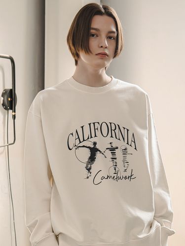 Silhouette Sweatshirt (Pigment Off White) - CAMELWORK - Modalova