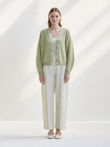 Paper Basic Cardigan _Light Khaki - NONNIERE - Modalova