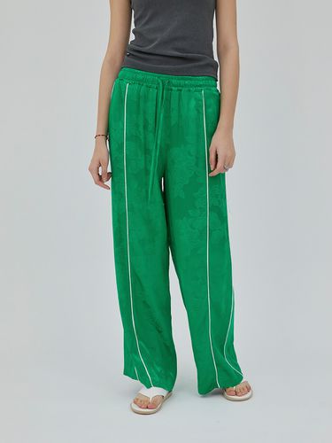 Silk Flower Pants _Green - afterhomeparty - Modalova