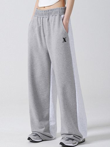 Reverse Wide Sweatpants_Gray - AVANDRESS - Modalova