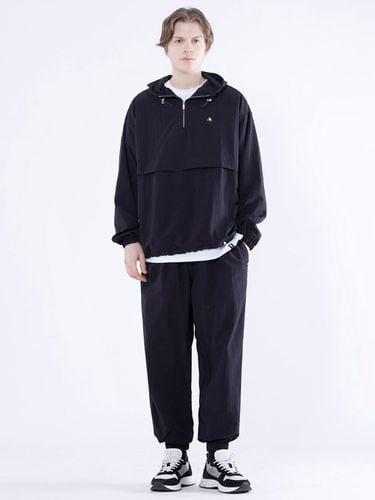 Slit String Oversized Hoodie Jogger Set - GHOST REPUBLIC - Modalova