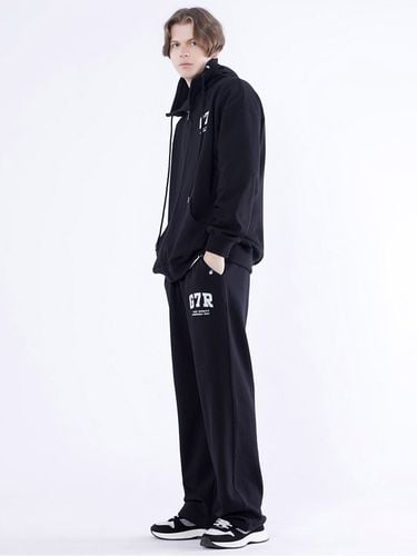 G7R Arched Oversized Zip Up Hoodie Pant Set - GHOST REPUBLIC - Modalova