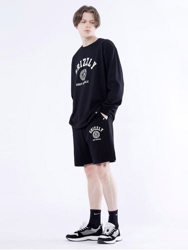 GRIZZLY Club Oversized Long Sleeves Short Set - GHOST REPUBLIC - Modalova