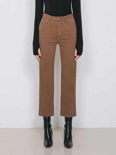 Napping] W94 Straight Cotton Pants_Brown - WAAR - Modalova