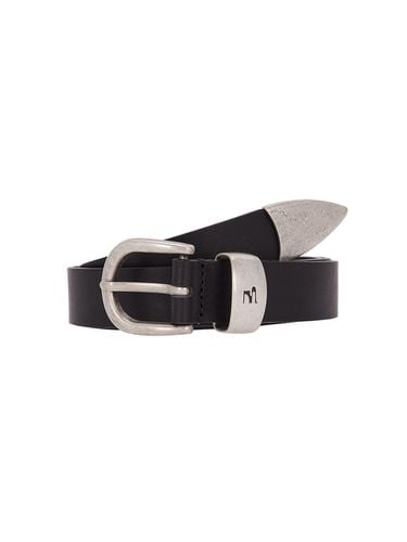 Leather Symbol Belt_Black - MARGESHERWOOD - Modalova