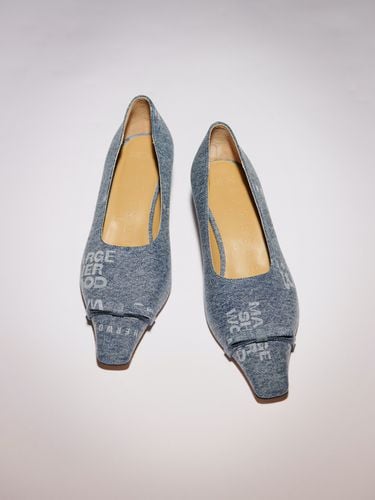 Pointed Kitten Heels (Ribbon)_Denim - MARGESHERWOOD - Modalova