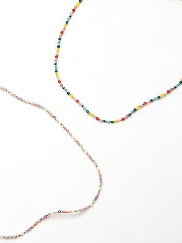 Gemstone Color Necklace_2 Colors - XPIER - Modalova