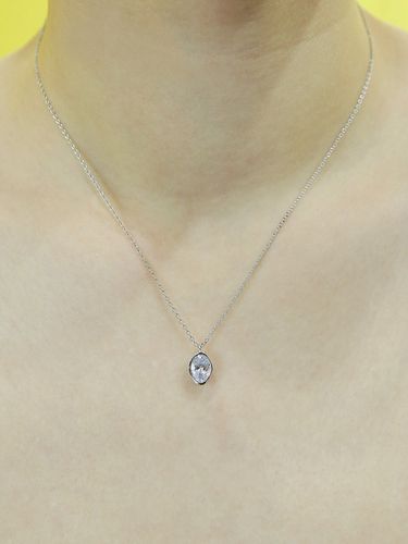 Vintage Crystal Pendant Necklace ( 14K ) - Shertz - Modalova