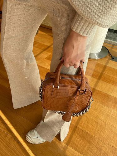 Mini Croker Bag_Camel Brown - RHEEMIN - Modalova