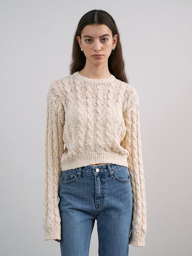 Cropped Cotton Knit - RENEJ - Modalova