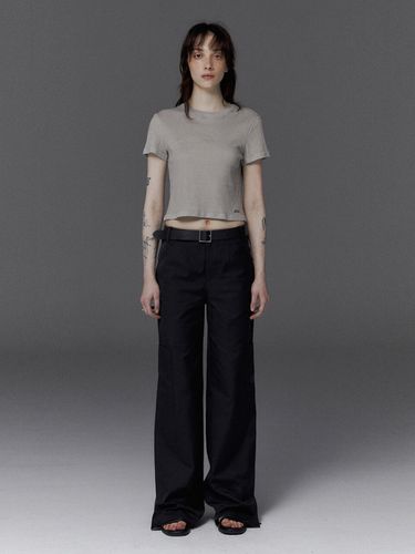 Over Stitch Pants_Black - STUDIO TABLE - Modalova