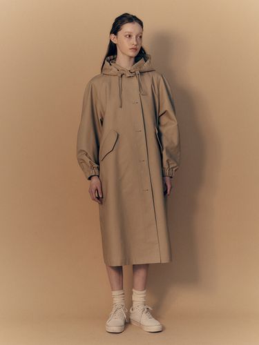 Cotton Rain Coat_Beige - NOTHING WRITTEN - Modalova