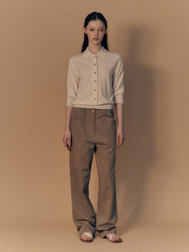 Bas Loose Trousers_Khaki - NOTHING WRITTEN - Modalova