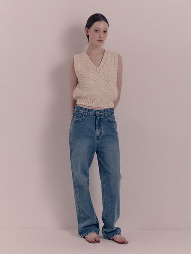 Basic Straight Fit Denim_Blue - NOTHING WRITTEN - Modalova