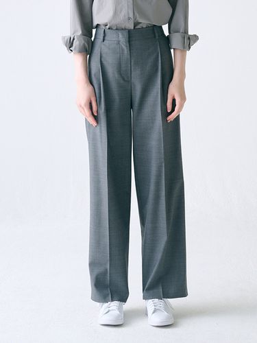 Summer Wool Wide-leg Trousers - FRONTROW - Modalova