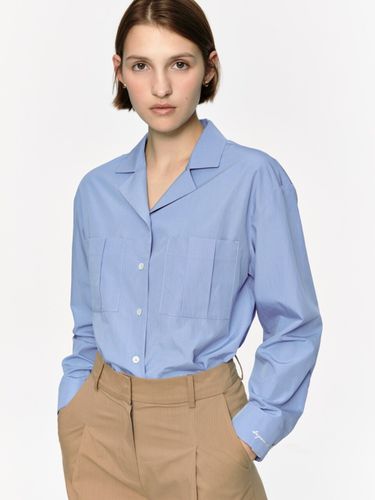 Open Collar Shirts_Blue - DEPOUND - Modalova