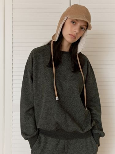 Wool Jersey Sweatshirts_Charcoal - DEPOUND - Modalova