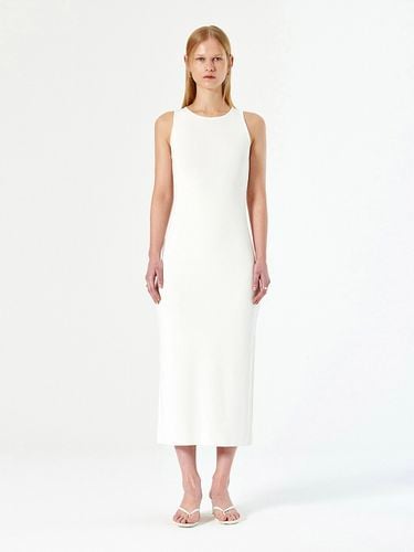 Basic Slim Dress_White - DIAGONAL - Modalova