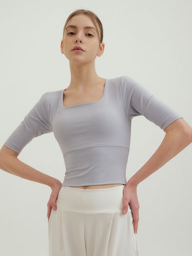 FTK140 Square Neck Womens Cropped Top_4 Colors - FRONT2LINE - Modalova