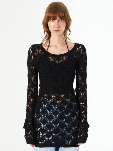 Crochet Long Knit_Black - DIAGONAL - Modalova