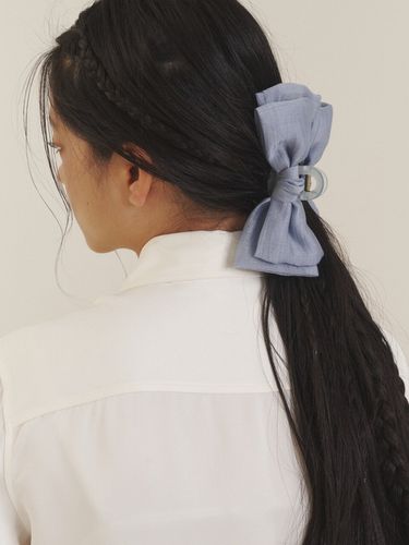 Love Ribbon Hair Clip_Blue - LOVE ME MONSTER - Modalova