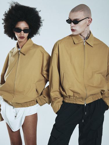 Utility Cotton Blouson Jacket [] - EASY NO EASY - Modalova