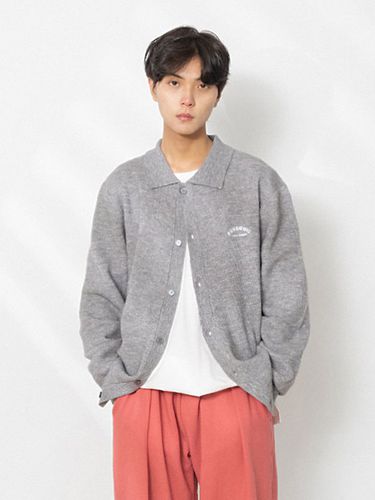 Share Collar Cardigan [Gray] - FANACULT - Modalova