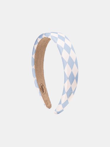 Checkerboard Emboss Logo Hairband_Blue - halden - Modalova