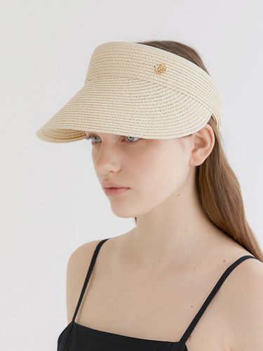 Basic Pendant Raffia Sun Visor - halden - Modalova