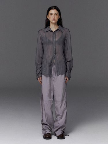 Two-way Track Pants_Ash/Purple - STUDIO TABLE - Modalova