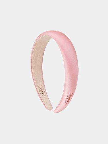 Emboss Logo Satin Hairband_Pink - halden - Modalova