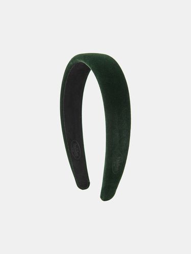 Emboss Logo Velvet Hairband_Green - halden - Modalova