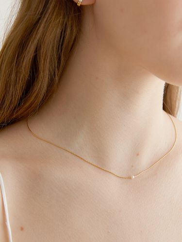 One Pearl Thin Necklace_Gold - halden - Modalova