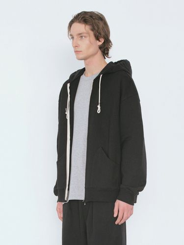 Line Zip Up Hoodie / Black - BIG UNION - Modalova