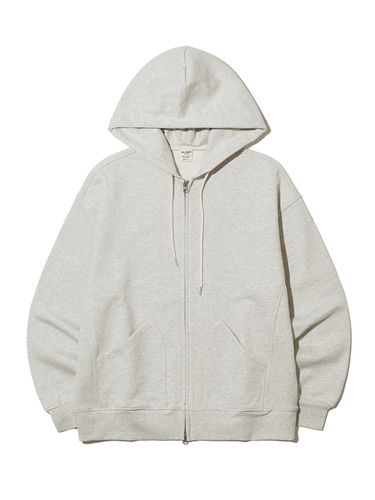 Line Zip Up Hoodie / Light Beige - BIG UNION - Modalova