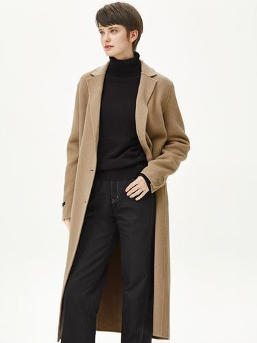 Handmade Single Semi-Oversized Coat_Camel Beige - MONGDOL - Modalova