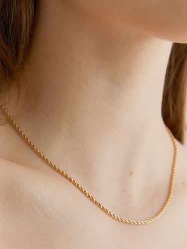 Simple Rope Chain Necklace_Gold - halden - Modalova