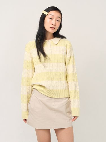 Collar Stripe Knit - PLAC - Modalova