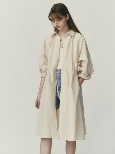 Shirring Shirt Dress - SO IR - Modalova