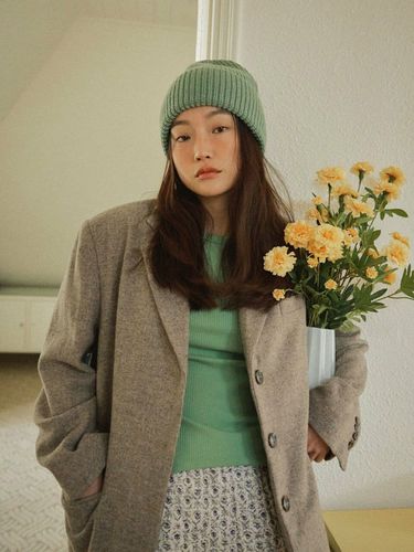 Semi-oversized Wool Jacket_Beige - DAUGHTER - Modalova