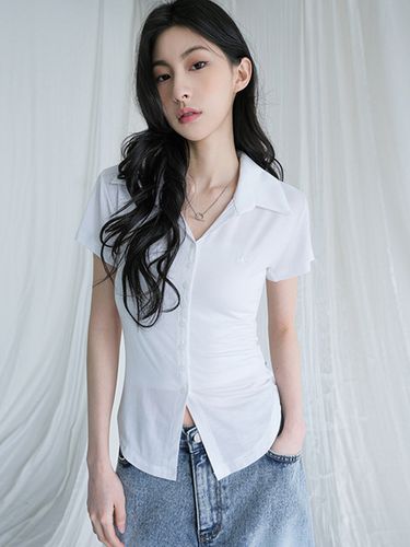 Sopy Short Sleeve Shirt_White - AVANDRESS - Modalova