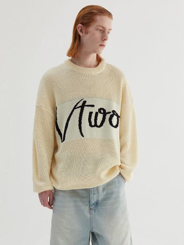 Washable Oversized Fit Logo Sweater - V2 - Modalova