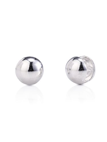 Silver One-Touch Ball Earrings_Large - REINDEER - Modalova