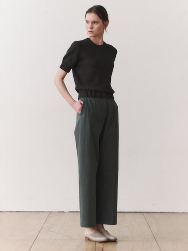 Cotton Volume Pants _Khaki - NONNIERE - Modalova