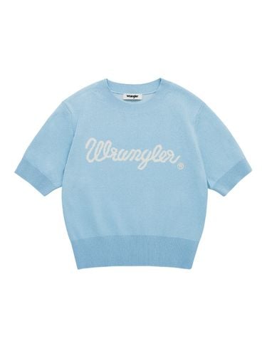 Women Cropped Logo Short Sleeve Sweater - Wrangler - Modalova