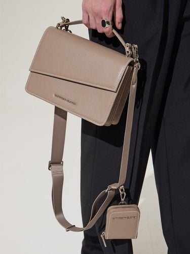 No.33 Handle Crossbody Bag - Taupe - SATURDAY-ELEVEN - Modalova