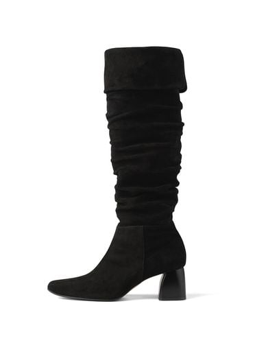 Wrinkle Long Boots_ Deep Black - ODDMONTH999 - Modalova