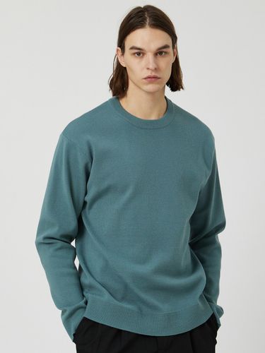 Basic Round Neck Pullover Sweater - 5colors - W. standard - Modalova